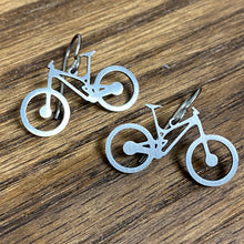Load image into Gallery viewer, Titanium Mountain Bike Earrings
