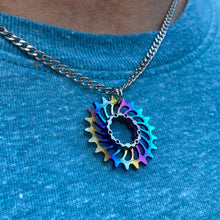 Load image into Gallery viewer, Boone Titanium SS Cog Pendant
