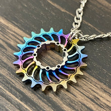 Load image into Gallery viewer, Boone Titanium SS Cog Pendant