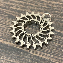 Load image into Gallery viewer, Boone Titanium SS Cog Pendant