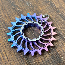 Load image into Gallery viewer, Boone Titanium SS Cog Pendant