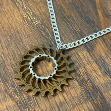 Load image into Gallery viewer, Boone Titanium SS Cog Pendant