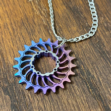 Load image into Gallery viewer, Boone Titanium SS Cog Pendant