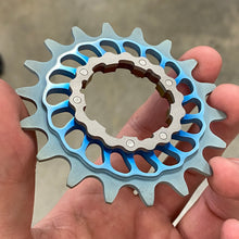 Load image into Gallery viewer, Custom Anodized Boone Titanium Single Speed Double Step Cog
