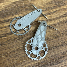 Load image into Gallery viewer, Titanium Boone Cranx! (with Chainring) Earrings
