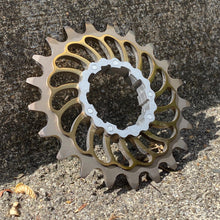 Load image into Gallery viewer, Brown (15V) Anodized Boone Titanium Single Speed Double Step Cog