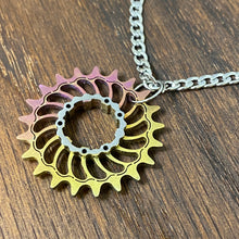 Load image into Gallery viewer, Boone Titanium SS Cog Pendant
